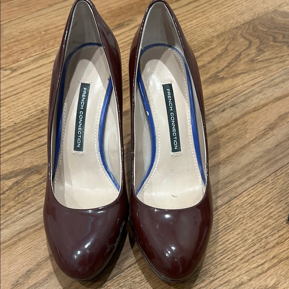 French Connection Robbie Heels in Biker Berry